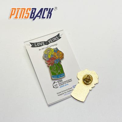 China Europe Hard Enamel Custom Soft Type Backer Pins Enamel Cards Metal Clutch Gold Plating Die Struck For Custom Enamel Pin for sale