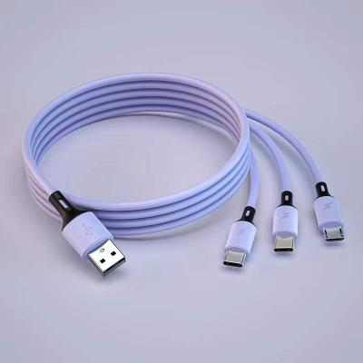 China MP3/MP4 Player Cell Phone Electric Type 3in1 Micro USB 3.0 USB C Data Cable Charger For Mobile Phone Fast Charging Cable for sale