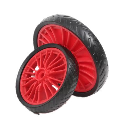 China Other Good Quality 8inch Universal Plastic Caster PU Eva Foam Wheel for sale