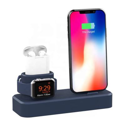 China For Mobile Phone For Smart Watch For Good Quality15W QI Wireless Charger Fast Charging Earphone 3 In 1 Wireless Charger For Smart Phone For Watch For Earphone for sale