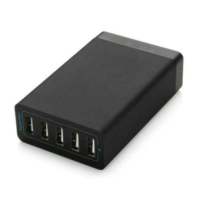 China Mobile Phone 5 Port USB Charger 6.0A 30W USB Charger Adapter 40W Travel Desktop Charger with Smart IC for Mobile Phones for sale