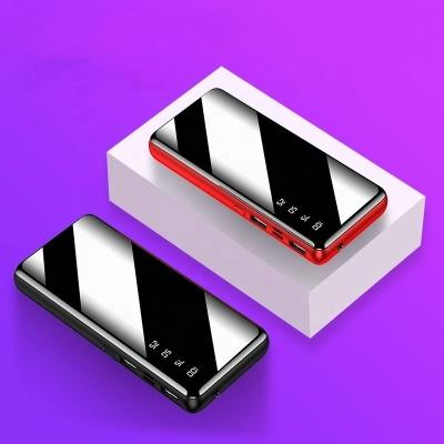 China 7500mah LED Display Portable Mirror Powerbank Stylish Slim Led Outdoor Power Bank With Flashlight Function for sale