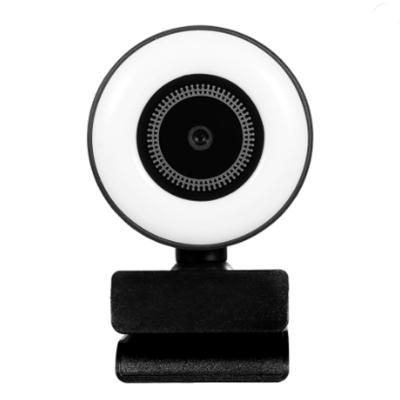 China USB Camera With Microphone New Design HD 1080P HD Beauty Webcams USB Web Camera Web Cam With Microphone And Ring Light For Computer for sale