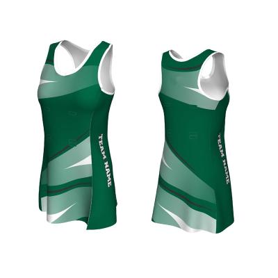 China Shirts & Tops Custom Design Wholesale Price Sublimated Women Netball Dress Uniforms for sale