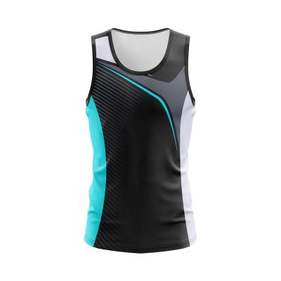 China QUICK DRY Custom Sublimation Printed Good Quality Sportswear Tank Tops Unisex Blank for sale