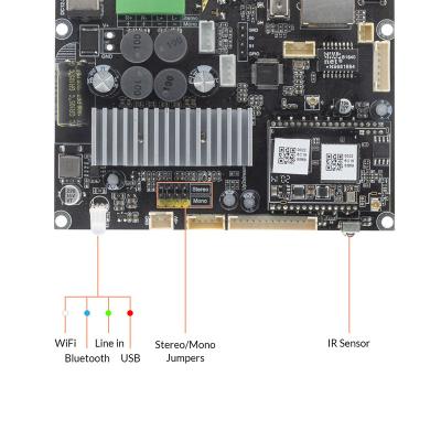 China Up2Stream BT 5.0 Digital 50WX2 Power Amplifier Home Audio Professional Home Audio Amplifier Board Mono PCB PCB for sale