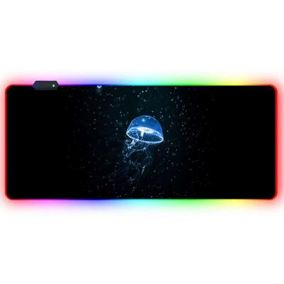 China Custom Eco-friendly OEM Logo Office Mat Waterproof Outdoor Rubber Mouse Pad 4MM Smoothly LED RGB For Gamer for sale