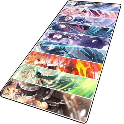 China Custom Anime Cartoon XL 70cm Mousepad HD Printing Computer Gamer Locking Edge Desk Mouse Pad for sale