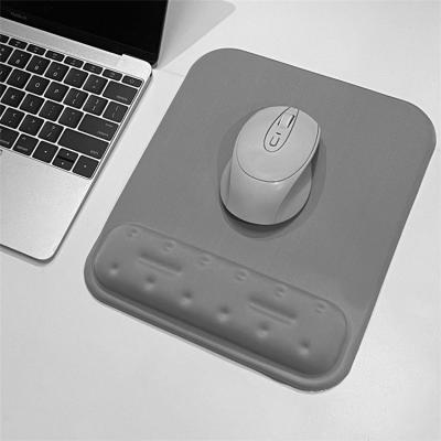 China Soft Comfortable Memory Foam Wrist Rest Wrist Pad Computer Keyboard Rectangle Wrist Mouse Mat for sale