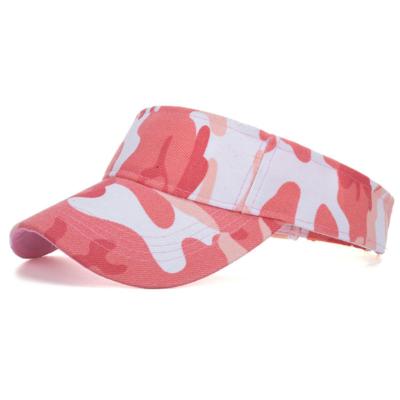 China Breathable Custom UV Outdoor Beach Sun Visor Summer Image Sublimation Logo Sun Visor Adjustable Hat for sale