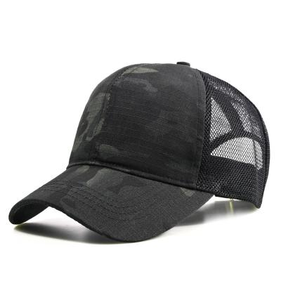 China breathable & Wholesale Custom Hat Men's Camouflage Baseball Cap Outdoor Mesh Special Training Sports Hat Waterproof for sale