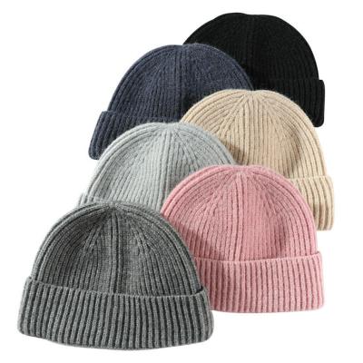 China JOINT Warm Knitted Hat Men's Winter And Autumn Custom Logo Brimless Warm Knitted Hat for sale