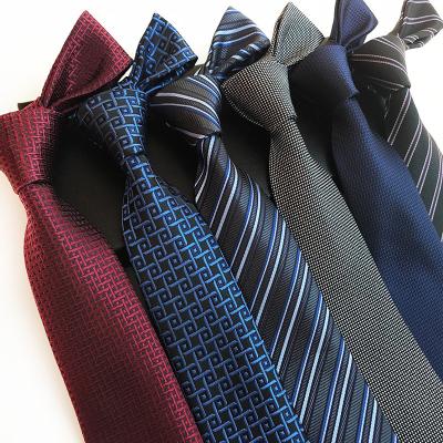 China Trendy Cheap Mens Stripe Neck Ties Silk Gravatas De Seda Fashion Custom Tie for sale