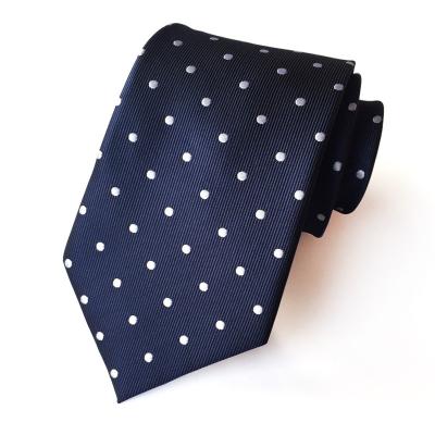 China Fashionable Chinese Wholesale Men's Fashion Grosgrain Durable 100 Polyester Polka Dot Color Red Ties For Handmade Custom Wedding for sale