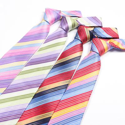 China Fashionable High Quality Business Tie Colorful Polyester Men Ties Cheap Mens Ties for sale