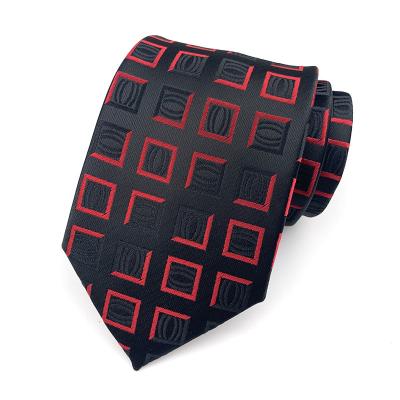 China Fashionable New Style 8cm Stain England Formal Dress Neck Ties Polyester Business School Neckties Mens Ties for sale