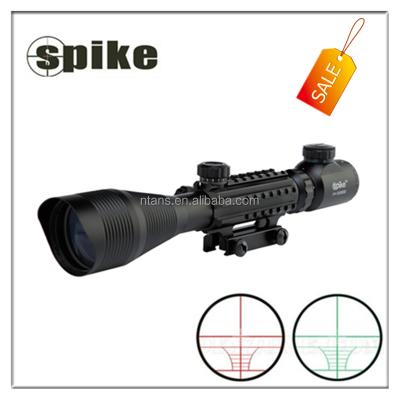 China SPIKE 4-12X50 Hunting Riflescopes, Matte Black, Finished Angled Sunshade Rifle Scope C4-12x50 EG for sale