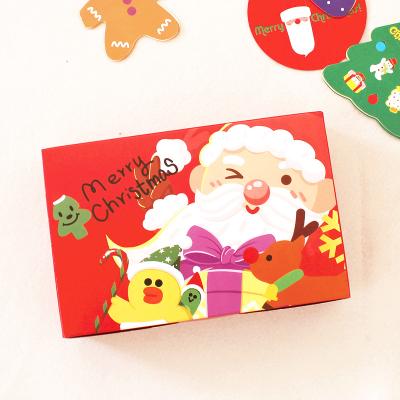 China 2021 Recyclable Customize Merry Christmas Pattern Paper Box Christmas Gift Packaging Box for sale