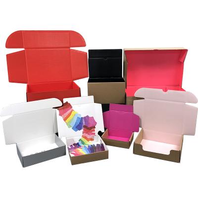 China Recyclable Custom Shipping Corrugated Boxes Shoes Box Clothing Packaging Kraft Paper Box for sale