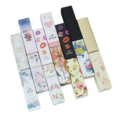 China Recyclable Mini Perfume Lipstick Gloss Custom Printed Paper Box For Lipstick Tube Cosmetic Products for sale