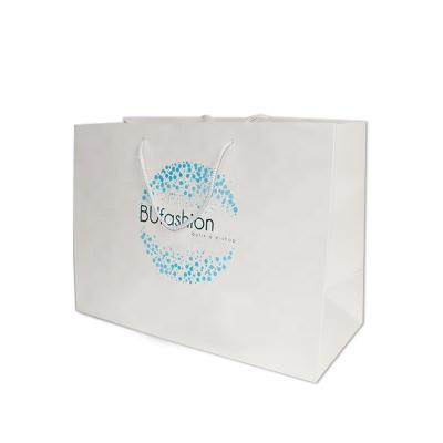 China China Recyclable Suppliers Customize Branded White Customer Paper Gift Bags With Handles Wholesale for sale