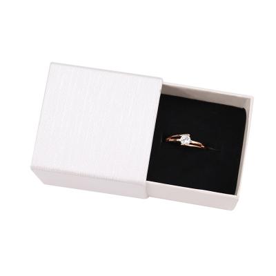 China Recyclable Wholesale Custom Jewelry Storage Organizer Packaging Ring Gift Box For Rings for sale