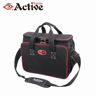 China Multifuction Tool Bags 600D Polyester Tool Bag With Shoulder Strap for sale