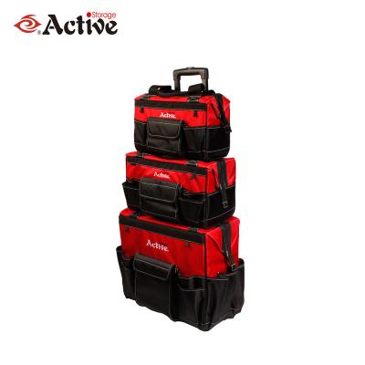 China Large-volumed high-capacity tool bags set with trolley for sale