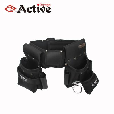 China Wholesale Fit-to-Fit Edge Tool Belt Eco-Friendly Retailing Electric Tool Belt Bag Custom Leather Comfortable Waist Bag With Buckle for sale