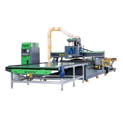 China 3d advertising cnc router atc woodworking engraving machine wood loading unloading for doors cabinets for sale