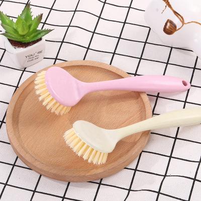 China New Eco-friendly Wholesale Plastic Kitchen Handle Dish Washing Brush Kitchen Brush/Plastic Pot Brush for sale