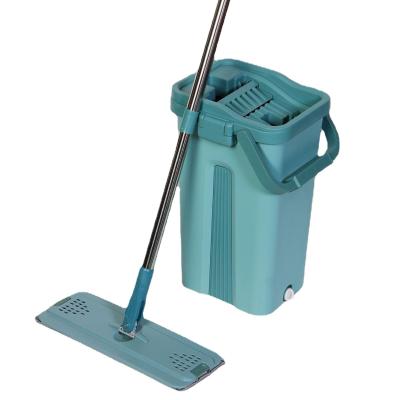 China Wholesale Viable High Quality 360 Household Washing Self-cleaning Floor Cleaning Flat Magic Mop With Bucket for sale