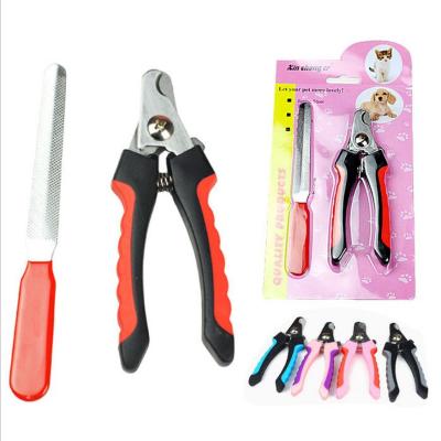 China Viable Cats Toe Claw Cutter Pet Nail Scissors Dog Toe Claw Cutter for Pet Dog Cats Grooming Nail with Folder for sale