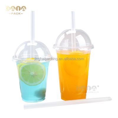 China Disposable Biodegradable Factory Customize Plastic Cups PET Cup Ice Coffee Drinks Tea Cups Take Out Carry 10oz 12oz 16oz for sale