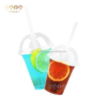 China GAIA Factory Disposable Custom Printed Cheap Prices PET Cup 12OZ 16OZ 20OZ 24OZ Ice Plastic Coffee Cups Disposable Milk Tea Boba Tea for sale