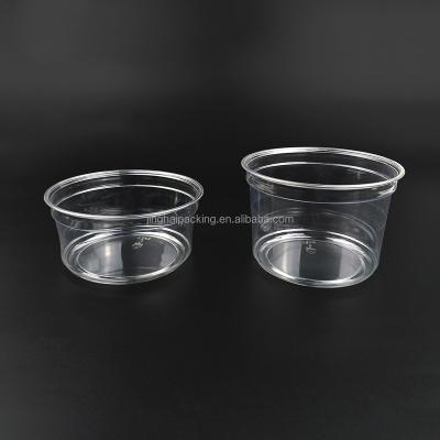 China Cheap Disposable Price Promotion Disposable Custom Printed PET Plastic Grocery Food Rolls Cups Boxes For Ice Drinks for sale