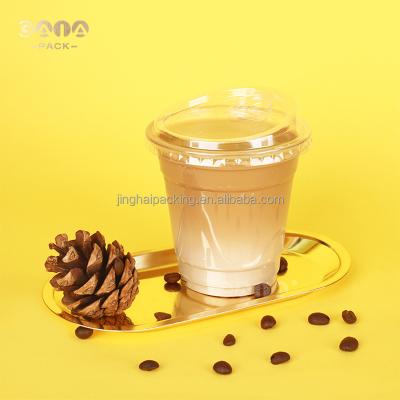 China Cheap Price Disposable GAIA Factory Disposable Custom Plastic Printed PET Cup 12OZ 16OZ 20OZ 24OZ Ice Coffee Cups for sale