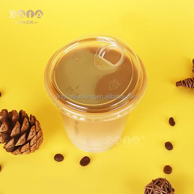 China Factory price disposable cheap disposable PET cup plastic custom printed ice coffee milk tea cup with lids for sale