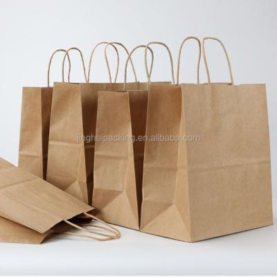 China Eco Friendly Recycled Supermarket Shopping Bag Craft Paper Materials Bag Backing Bag Eco Friendly Custom Logo for sale