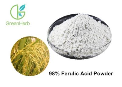 China 98% Ferulic Acid Powder Natural Rice Bran Extract CAS No.1135-24-6 for sale