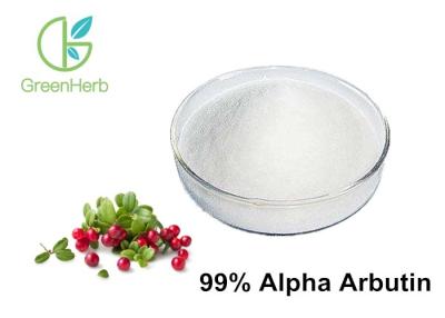 China Skin Whitening 99% Alpha Arbutin Powder / Bearberry Extract Powder Soluble In Water for sale