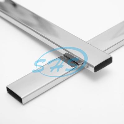 China Gas System Indoor/Outdoor Rectangular Tubes Customize AISI 201 Stainless Steel 304L 304 316L 430 ERW Stainless Steel Tubing For Furniture for sale