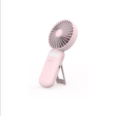 China Mirror + fill light Handheld electric mini fan portable rechargeable usb small fan with support can be used as desktop fan with mirror and light for sale