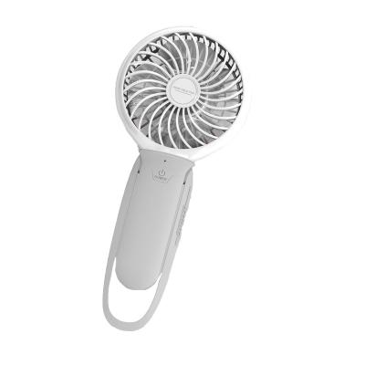 China Handheld foldable Hot selling personal handheld fans with power bank usb electric fans rechargeable outdoor portable fan with light for sale