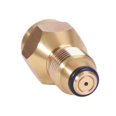 China 100% Safest General Universal Solid Brass Regulator Valve Accessory For All 1 Pound Tank Cylinders Propane Refill Adapter Small for sale