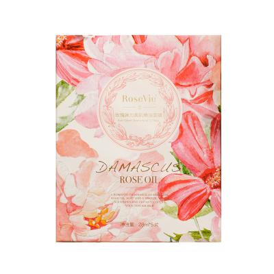 China Korean Face Mask Moisturizer Private Label Skin Care Natural Plant Sheet Rose Extract Moisturizing Face Mask for sale