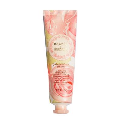 China Luxury High Quality Organic Hand Lotion Rose Essential Oil Private Label Anti-Chapping Hydrating Hand Cream for sale