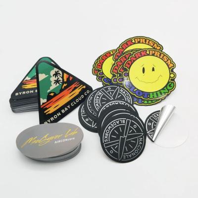 China Custom Waterproof Printing Logo Die Cut Vinyl Adhesive Stickers for sale