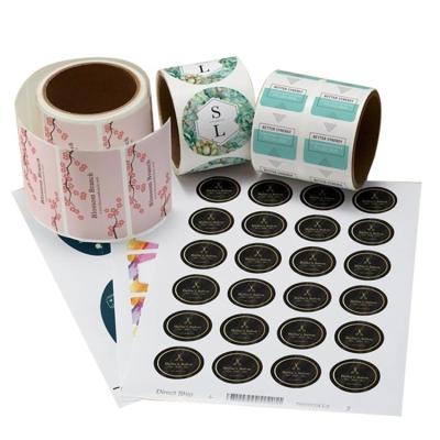 China Waterproof Circle Product Label Stickers Custom Printing Sticker Label for sale