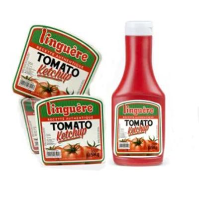 China Waterproof Glossy Hot Sale Factory Waist Sauce Label Custom BBQ Hot Sauce Sticker For Capsule for sale